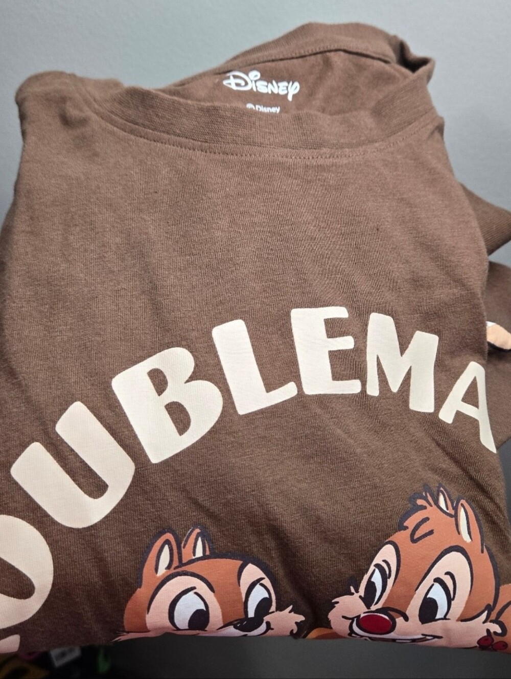 Disney Chip & Dale Brown Graphic Pajama Set,.primark - Picture 2 of 4